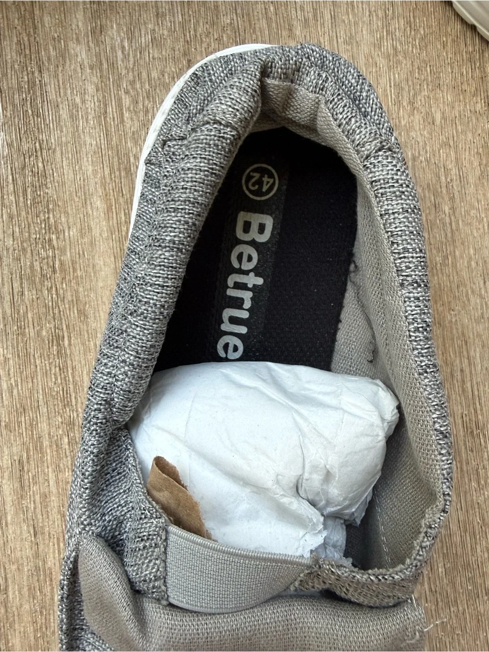 Betrue Lightweight Mens Boat Shoes Slip On Loafers Canvas Shoes sz 42 (US 9)